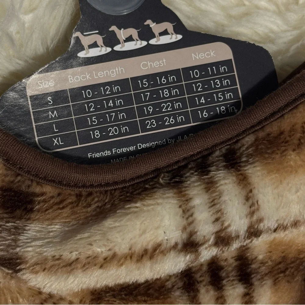 Charming Brown & Tan Plaid Dog Outfit